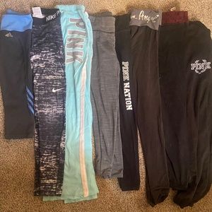 Lot of pink/ Nike/ Addis pants